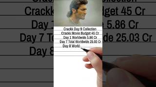 Crackk Box Office Collection Day 9 Vidyut Jammwal Film Crackk #shorts