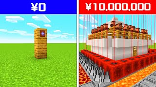 【マイクラ】1週間「お金が使える」世界でセキュリティハウス生活してみた結果！？