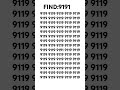 How sharp is your eye? See quickly 🤨🧠 which number is the most different. #shorts