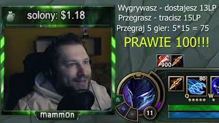 Mamm0n - Nie wyspał sie i słabo gra w lola, a całą wine przerzuca na drużynę i streamsnajperów