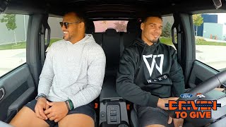 Noah Fant and Justin Simmons duke it out over trivia for charity | Driven to Give