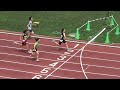 h29千葉県通信陸上大会　１年女子100m　b決勝