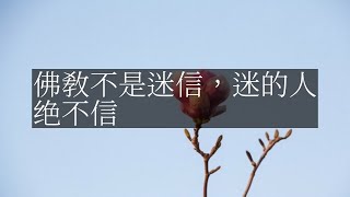 【人间修行录】 佛教不是迷信，迷的人绝不信