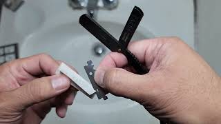 100 BLADES + Facón Professional Classic Straight Edge Barber Razor