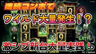 【オンラインカジノ】連続コンボでワイルド大量発生！？激シブスペック新台大量実践！【The Crypt】【BONSカジノ】