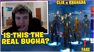 CLIX Finally TEAMS Up With FNCS CHAMPION Khanada \u0026 WAGERS Fake BUGHA In 2v2 ZONE WARS! (Fortnite)