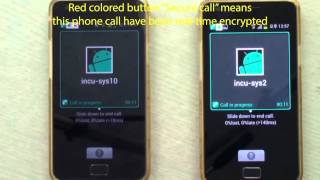 Demo of encrypted voice call using Incusys KyKy