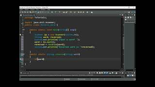 Java program to reverse a given word using recursion