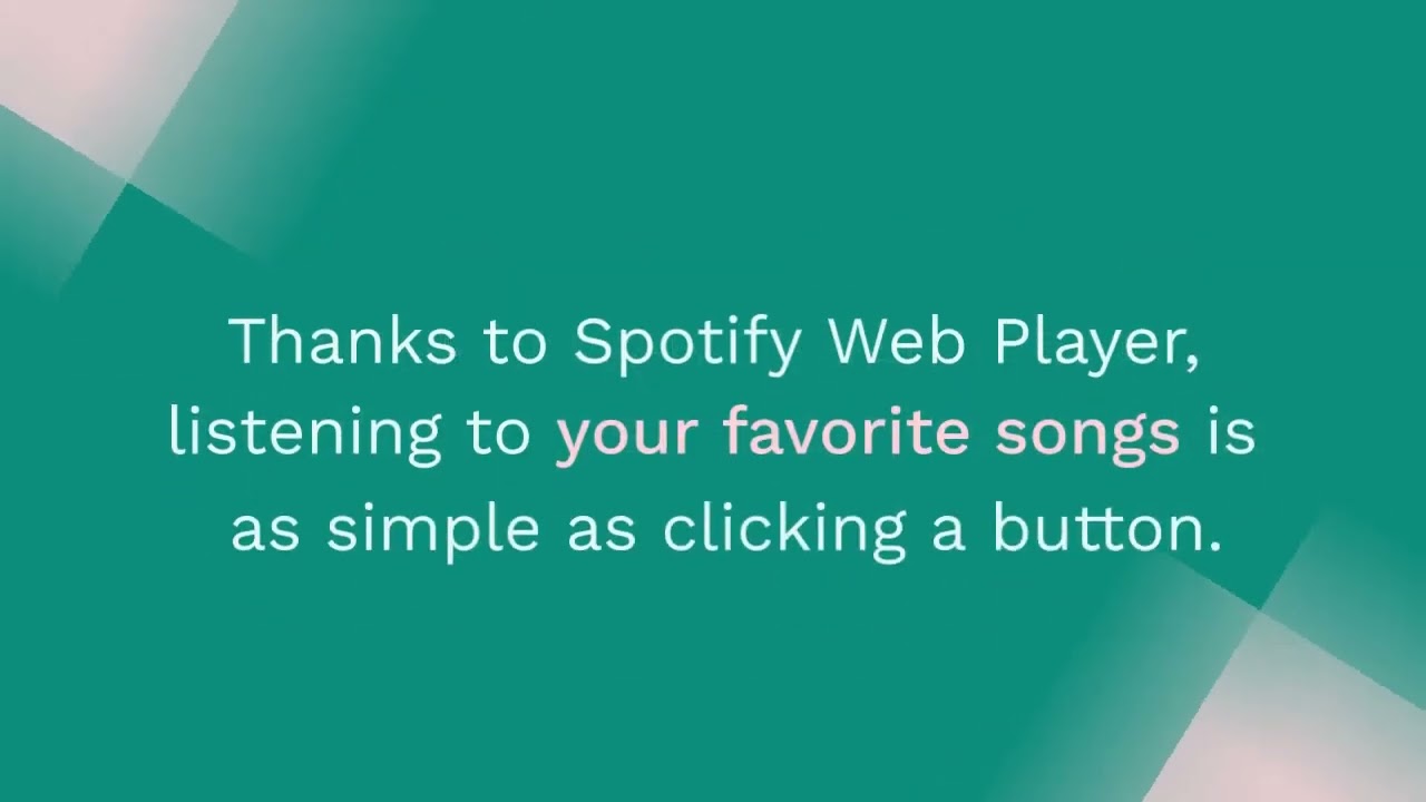 Spotify Web Player: Music For Everyone, Anywhere And Anytime - YouTube