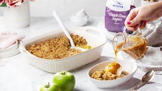 Salted Caramel Apple Crumble