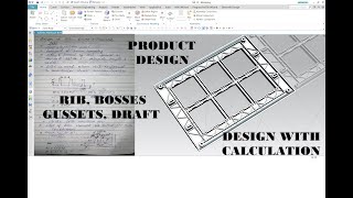 Rib, Boss, gussets, Draft Design calculation with Product Design of Electric Panel Switch in NX 12