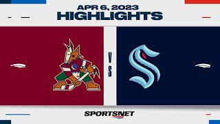 NHL Highlights | Coyotes vs. Kraken - April 6, 2023