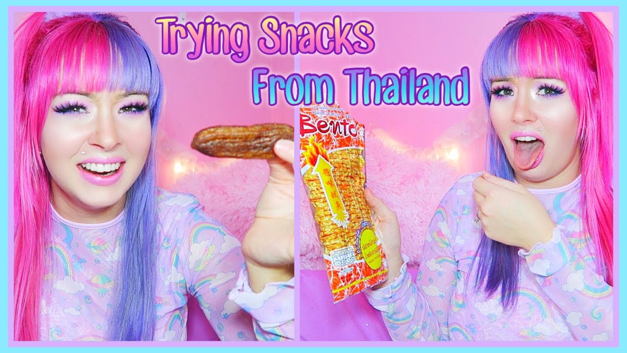 Trying Snacks From Thailand Youtube