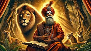 बुद्धिमान पंडित और शेर की कहानी! The story of the wise scholar and the lion! 🦁 Animal stories!