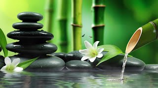 Bamboo Water Fountain and Healing Piano Music - Relaxing Music, Sleep Music, Spa Music, Meditation