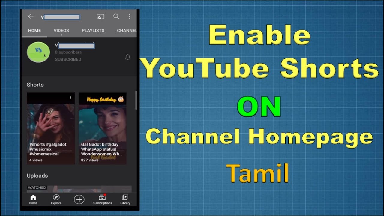 How To Enable Shorts In Channel Homepage || YouTube Shorts Not Showing ...