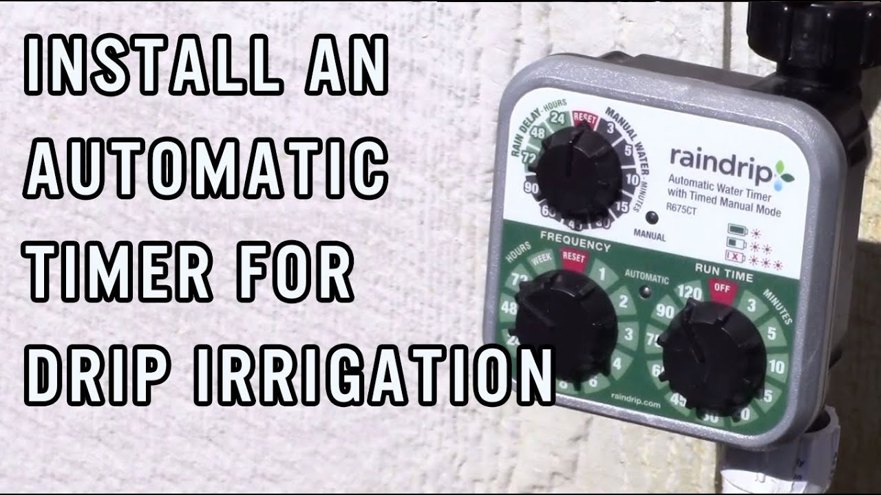 Setting Timer Drip Irrigation Systems