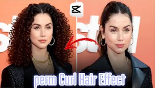 How to edit perm Curl Hair Effect using capcut