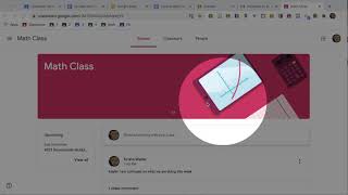 STUDENT VIEW: Show the class description in Google Classroom