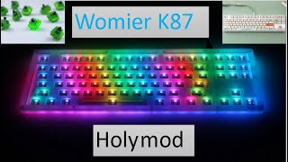 stacked acrylic Womier k87 fully modded does your keyboard have more thock than this budget keyboard