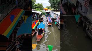 วิถีไทย วิถีแห่งสายน้ำ ชาวบ้านริมคลอง ตลาดน้ำคลองลัดมะยม #thaiculture #thailand #floatingmarket