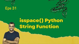 isspace() Python String Function #31 #lingarajtechhub