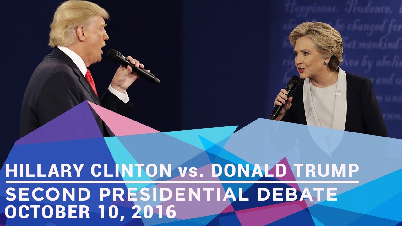 Second Presidential Debate [With Subtitles] , 2016 (Hillary Clinton Vs ...