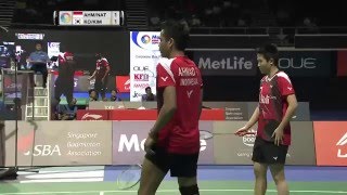 OUE Singapore Open 2016 | Badminton SF M2-XD | Ahm/Nat vs Ko/Kim