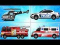 Download Fire Truck Police Car Emergency Vehicles and Ambulance Garage Car for Kids In Mp4 3Gp Full HD Video