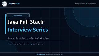 Java Full stack interview Series - part 2