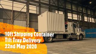 10ft Shipping Container Tilt Tray Delivery