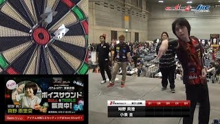 【PERFECT2015 第16戦 男子1回戦】知野真澄 v 小泉圭 [速報版]