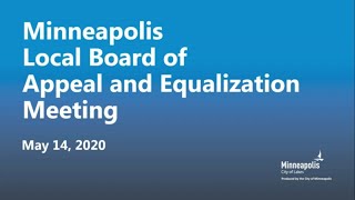 May 14, 2020 Local Board of Appeal and Equalization - Afternoon