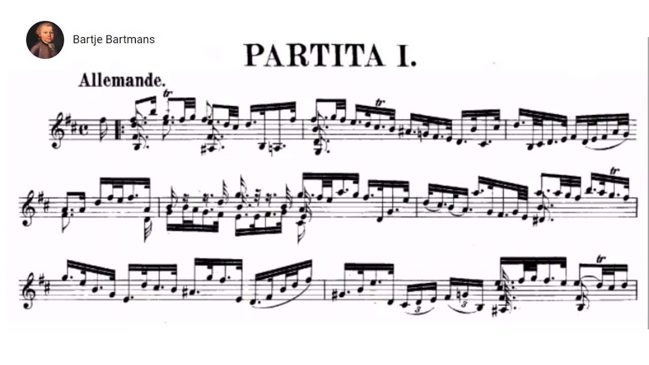 Bach - Violin Partita No. 1 In B Minor, BWV 1002 {Grumiaux} - YouTube