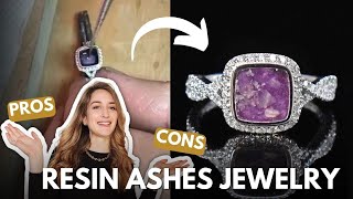 Resin Cremation Jewelry With Ashes : The Pros & Cons
