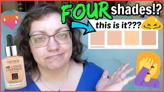 Only FOUR Shades... WTF!? | Let's Test!: Catrice HD Liquid Coverage Foundation