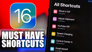 MUST HAVE iOS 16 Shortcuts - Best iOS 16 Siri Shortcuts 2022 !