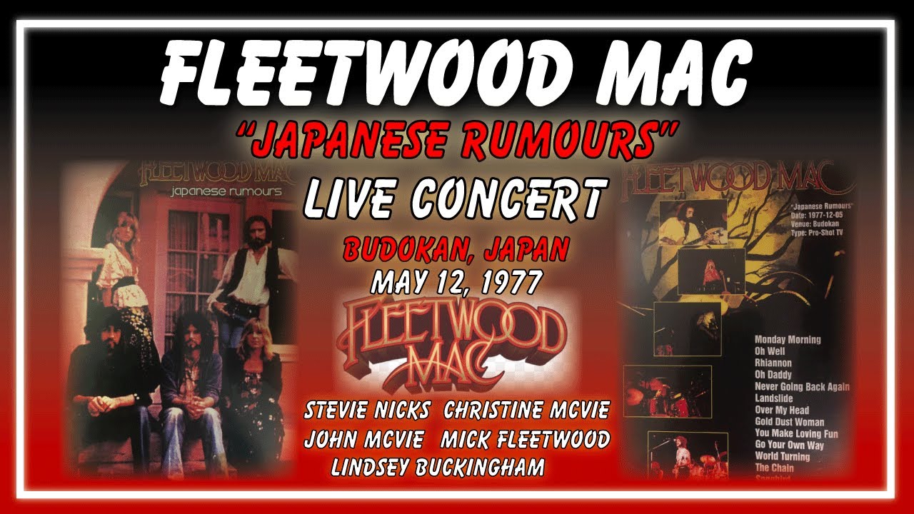 Fleetwood Mac Live In Concert 1977 Japan Youtube