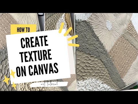 Texture Art on Canvas Techniques / 7 Texture Ideas for Beginners / How to Create a Texture