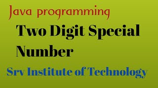 Program To Check for Two Digit Special Number in Java | java programming | Java Online Training