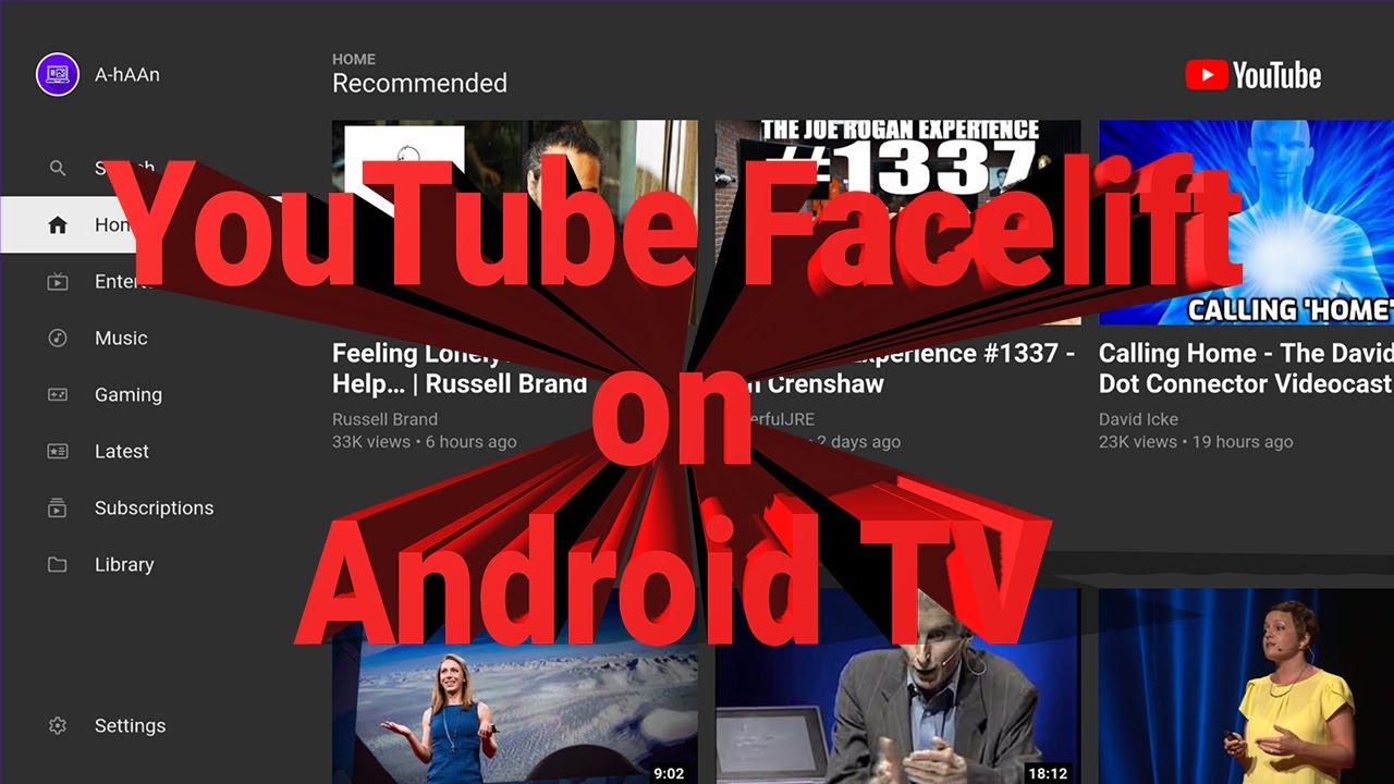 Redesigned Youtube For Android Tv Youtube