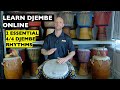 2 ESSENTIAL Djembe Rhythms for beginners in 4/4 | Learn Djembe Online