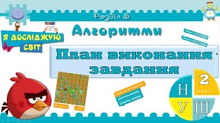 Інформатика 2 клас НУШ. Алгоритми. Як план та інструкція впливають на виконання завдання?