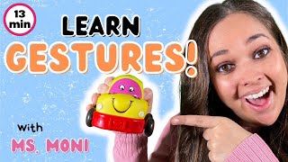Learn Gestures, First Words & Songs For Toddlers | Baby Learning Videos