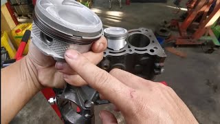 Kedudukan PISTON RING yang betul | ketika di pasang ke cylinder block