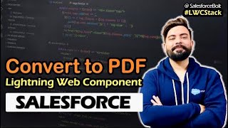 Convert to PDF using Visualforce Page in Lightning Web Component Salesforce | LWC Stack ☁️⚡️