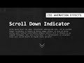 CSS Scroll Down Indicator Animation Effects | Html CSS