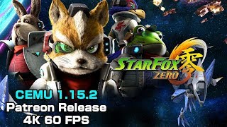 CEMU 1.15.2 (Patreon Release) - 40 Minutes of Star Fox Zero 4K 60 FPS