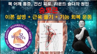 승모근 관련 통증 및 증상 + 풀기 + 기능 회복 운동 종합 세트(두통 및 목 어깨 통증 완화, 승모근 정상 기능 회복)