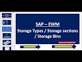 SAP EWM- Defining Storage types / Storage sections / Storage Bins in Warehouse